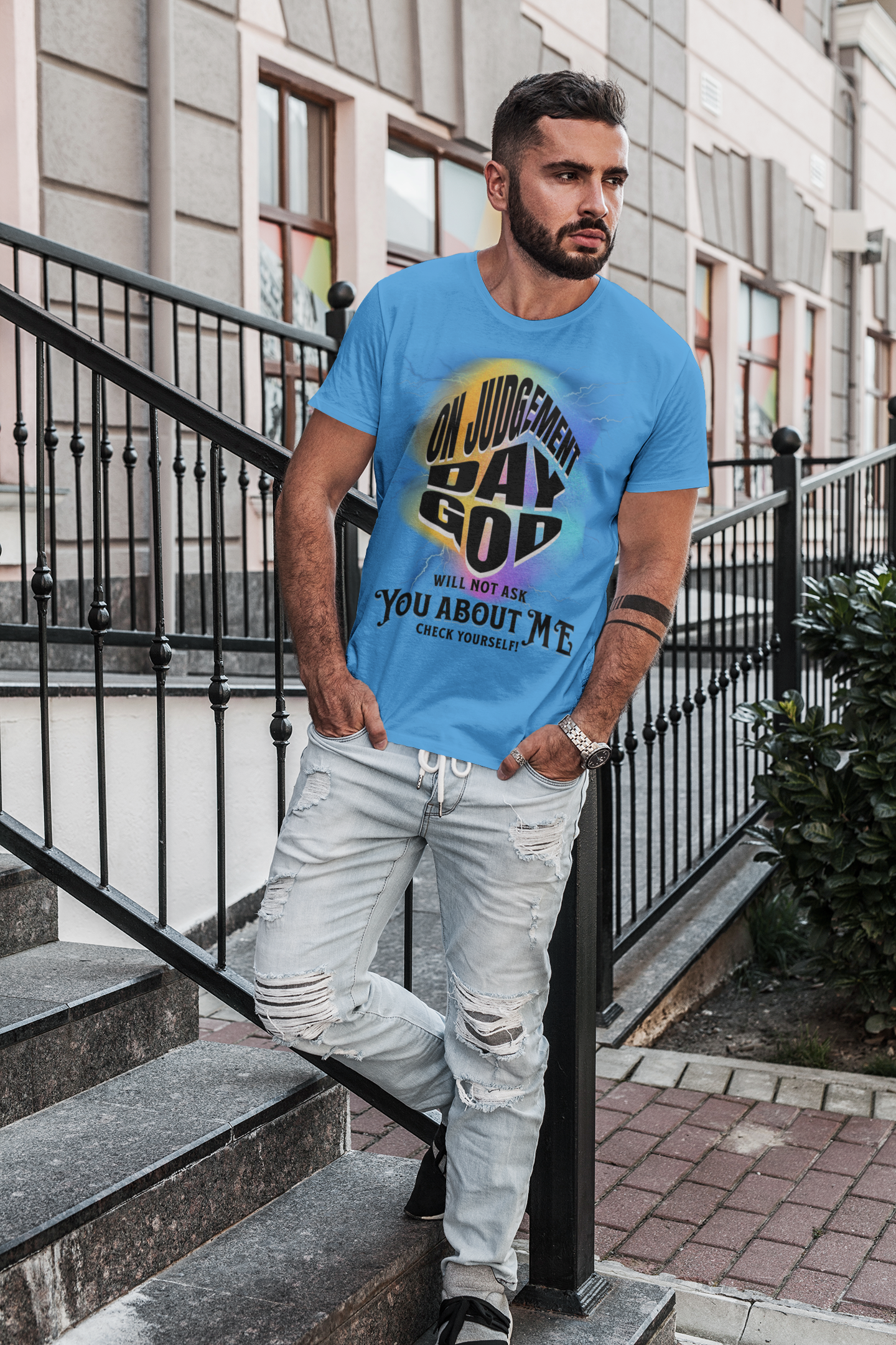 On Judgement Day Graphic Tee, Funny Christian T-Shirt for Men and Women, Gift for Believers, Casual Wear, Religious Statement T-Shirt