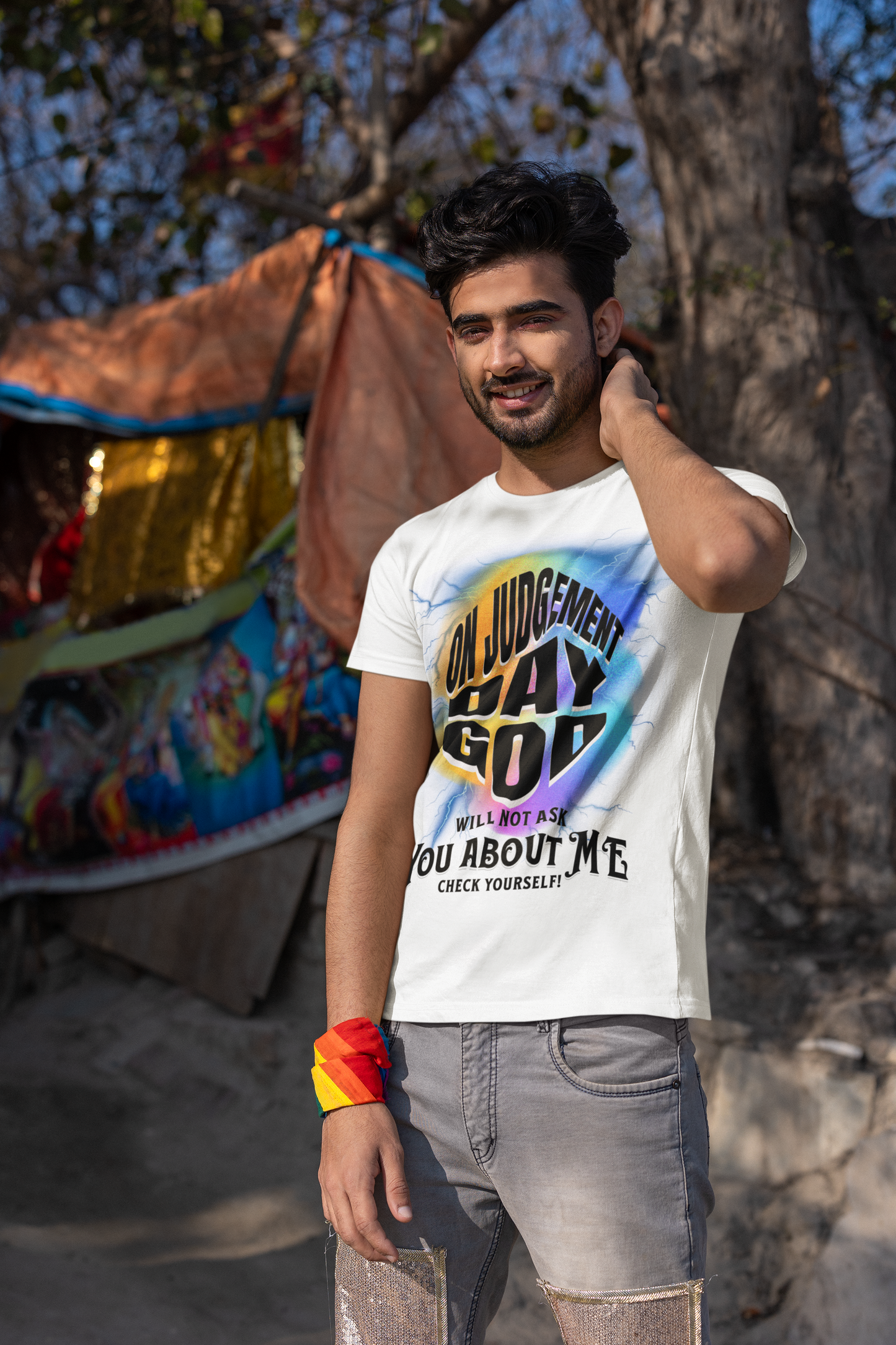 On Judgement Day Graphic Tee, Funny Christian T-Shirt for Men and Women, Gift for Believers, Casual Wear, Religious Statement T-Shirt