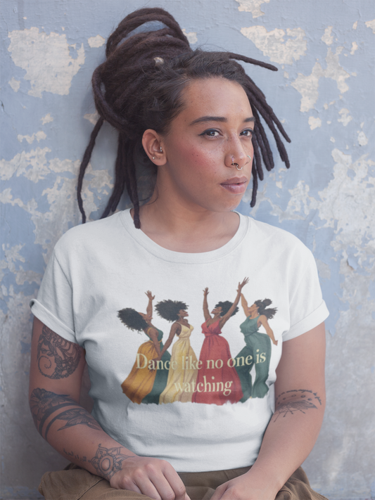Dance Like No One Is Watching Tee, Unisex Heavy Cotton Tee, Motivational T-Shirt, Gift for Dancers, Casual Wear, Everyday Inspiration