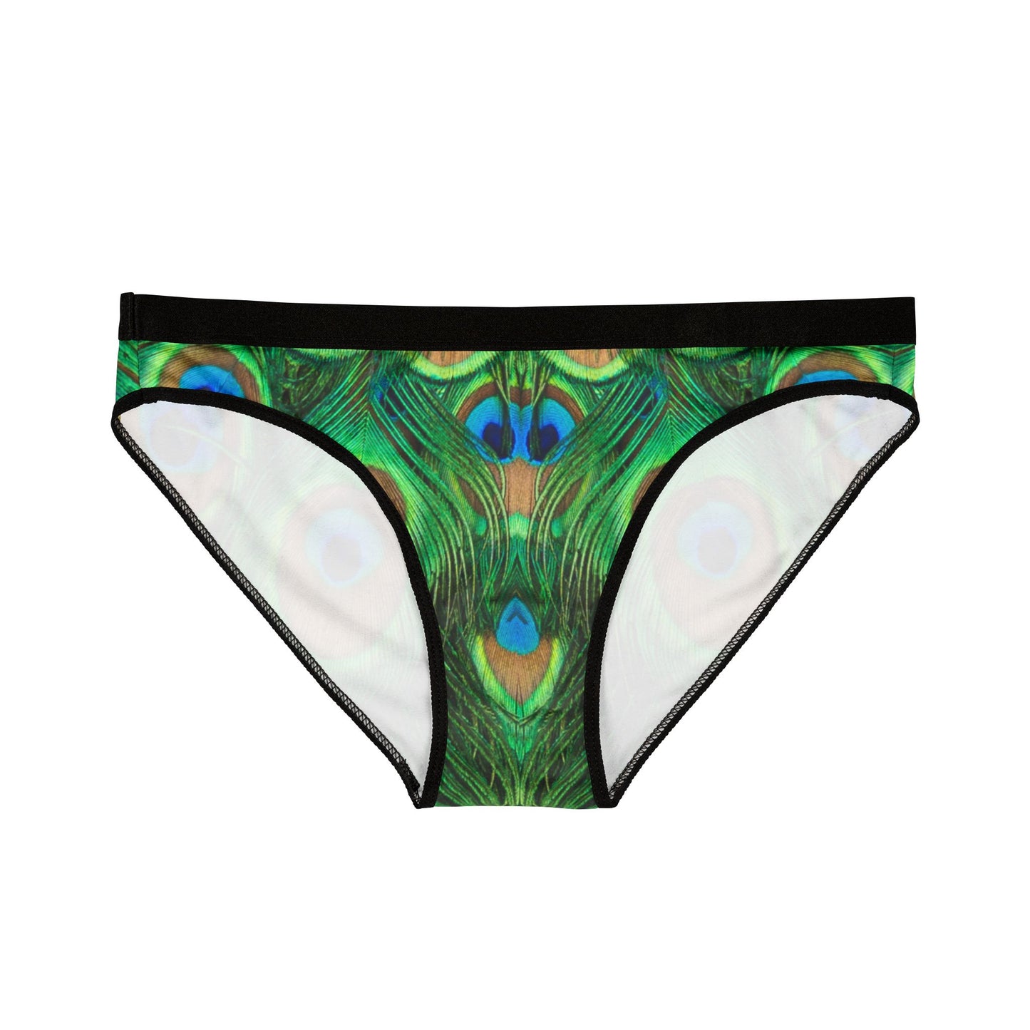 Peacock Print Women's Underwear, Cute Colorful Peacock Panties, Nature-Inspired Lingerie, Eco-Friendly Underwear, Unique Gift for Her