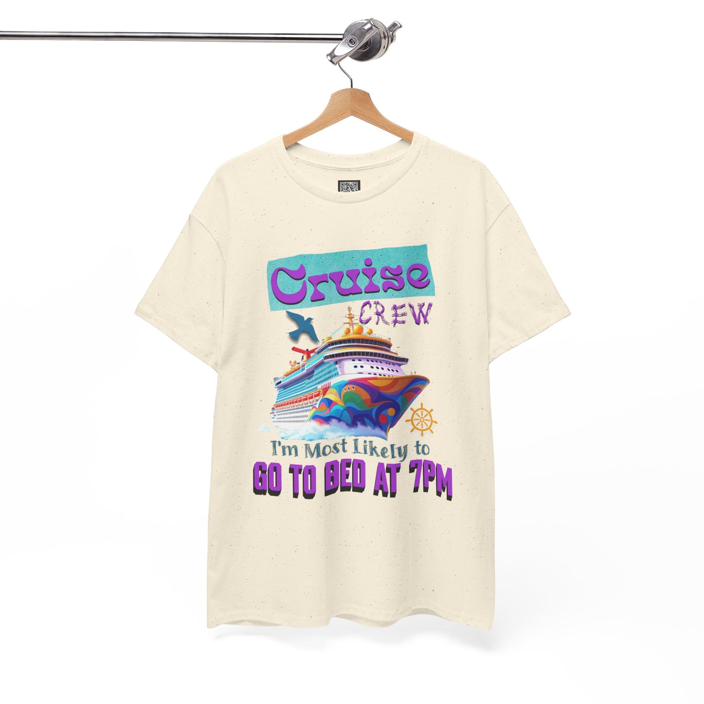 Cruise Crew Unisex Heavy Cotton Tee, Vacation Shirt, Funny Travel Gift, Cruise Enthusiast Apparel, Summer Tee, Sea Adventure Wear