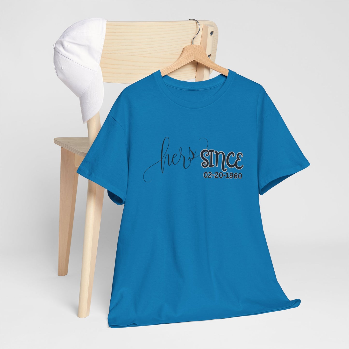 Personalized His and Hers Valentine T-Shirts, Custom Valentine T-Shirts, Unisex Valentine T-Shirts, T-Shirts for Couples, (His Sold Separately)