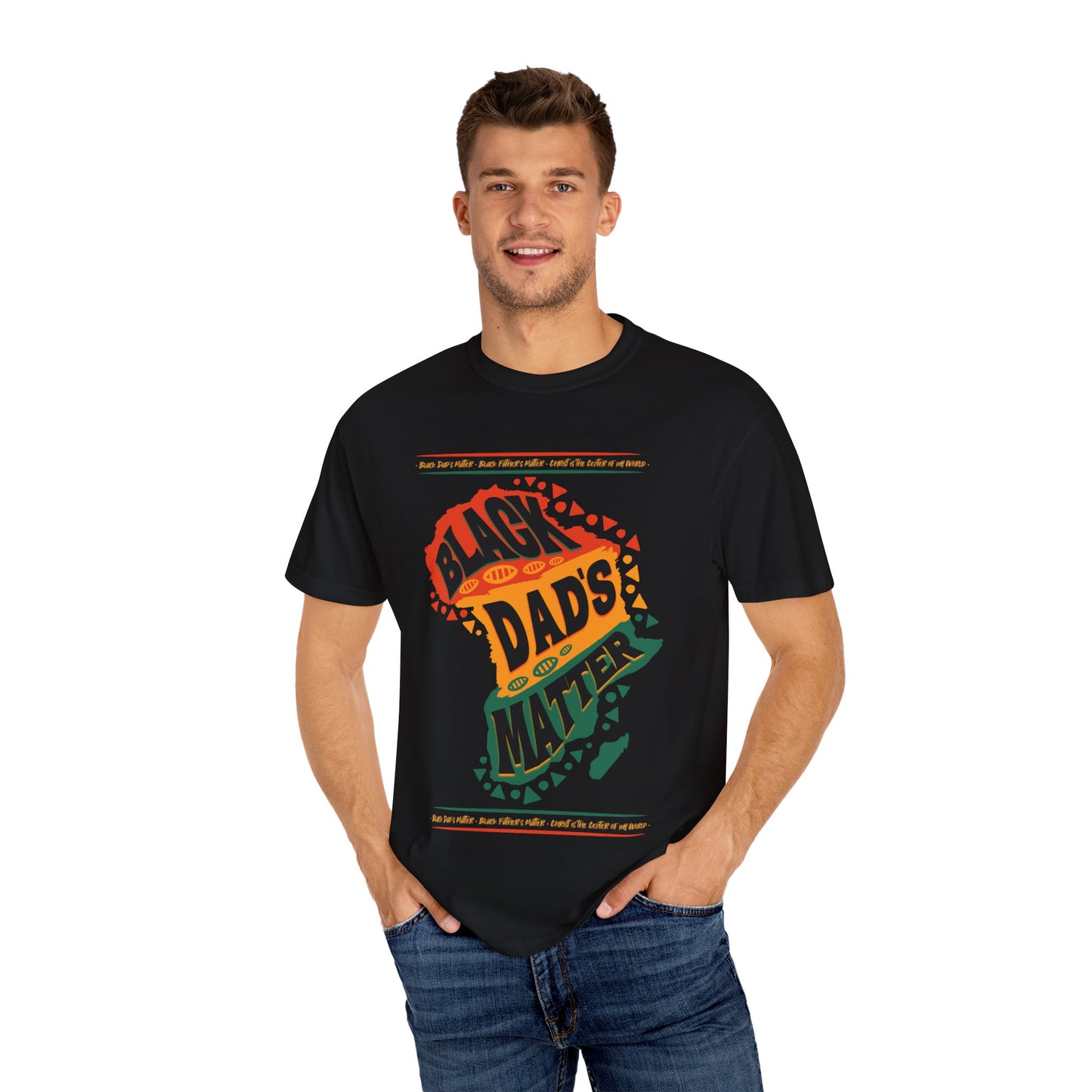 Black Dads Matter Unisex T-Shirt, Perfect for Father's Day, Family Gatherings, and Everyday Wear, Support Black Fatherhood