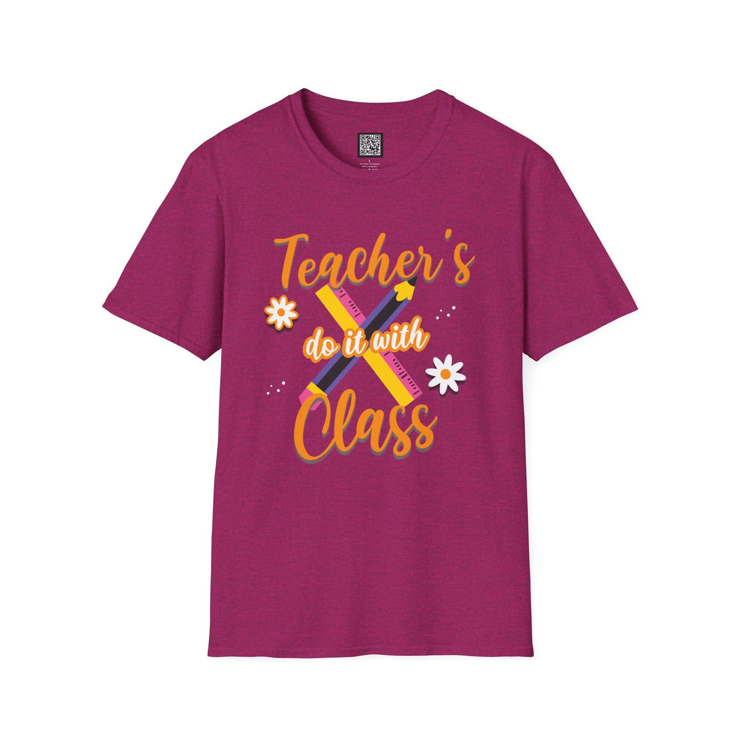 Teacher's do it with Class T-Shirt, Cute Teacher Gift, Teacher Back to School Tee, Teacher Appreciation Day, Teacher Classroom Outfit