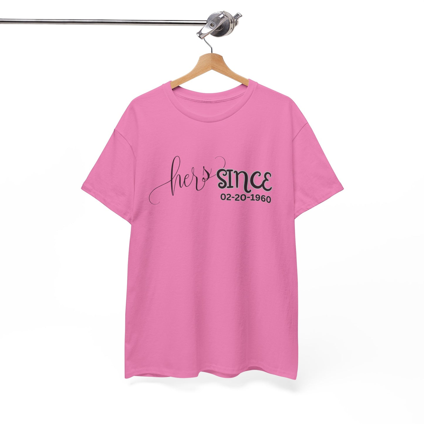 Personalized His and Hers Valentine T-Shirts, Custom Valentine T-Shirts, Unisex Valentine T-Shirts, T-Shirts for Couples, (His Sold Separately)