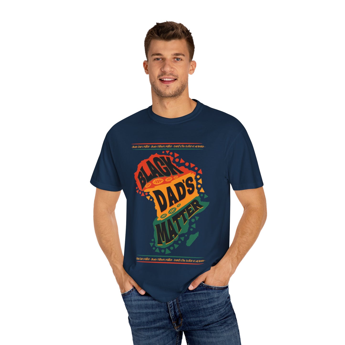 Black Dads Matter Unisex T-Shirt, Perfect for Father's Day, Family Gatherings, and Everyday Wear, Support Black Fatherhood