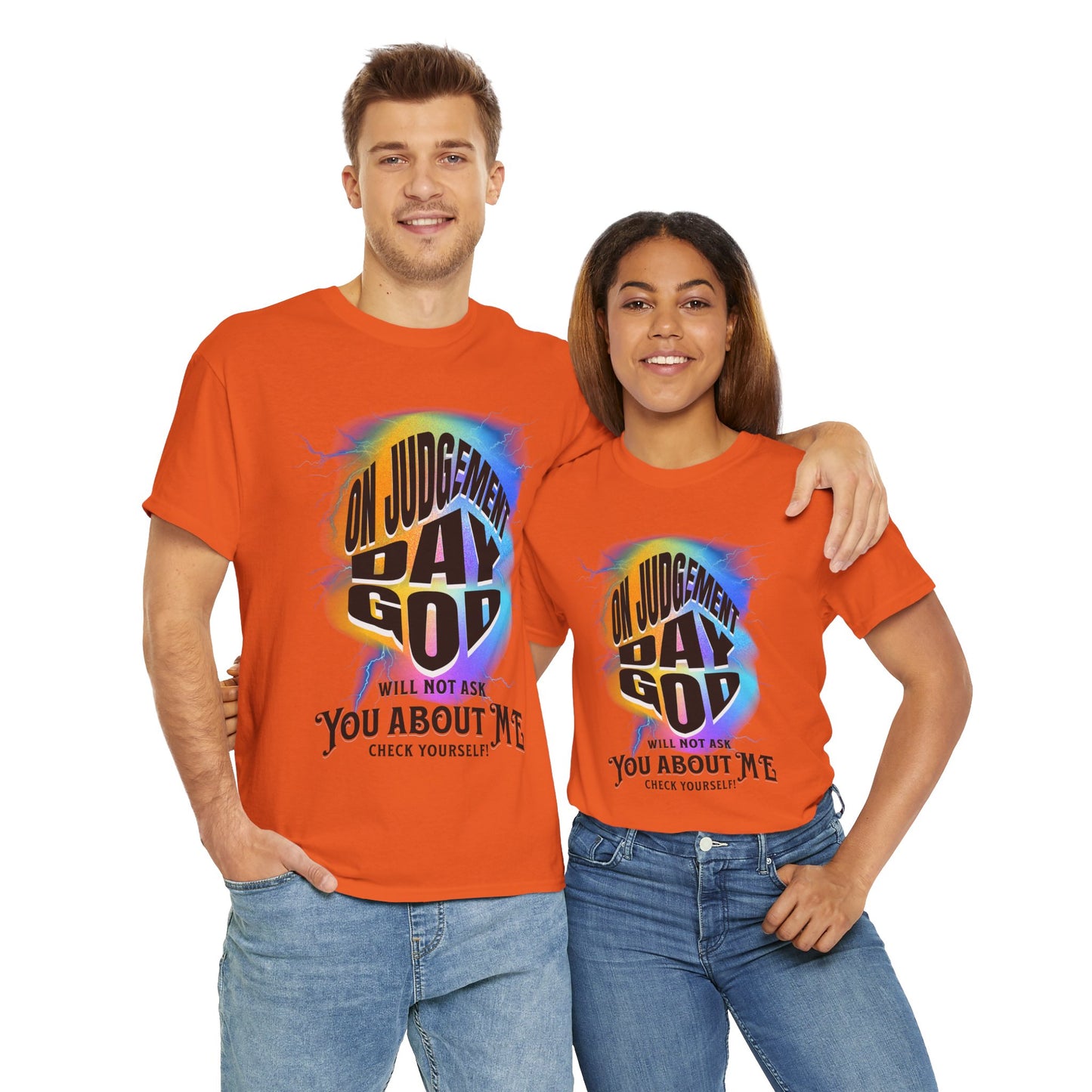 On Judgement Day Graphic Tee, Funny Christian T-Shirt for Men and Women, Gift for Believers, Casual Wear, Religious Statement T-Shirt