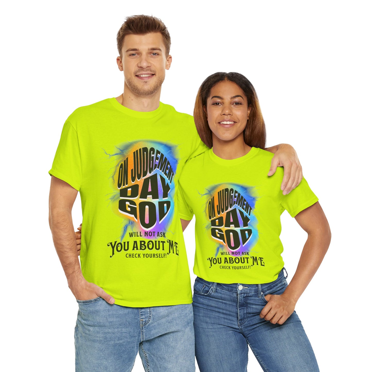 On Judgement Day Graphic Tee, Funny Christian T-Shirt for Men and Women, Gift for Believers, Casual Wear, Religious Statement T-Shirt