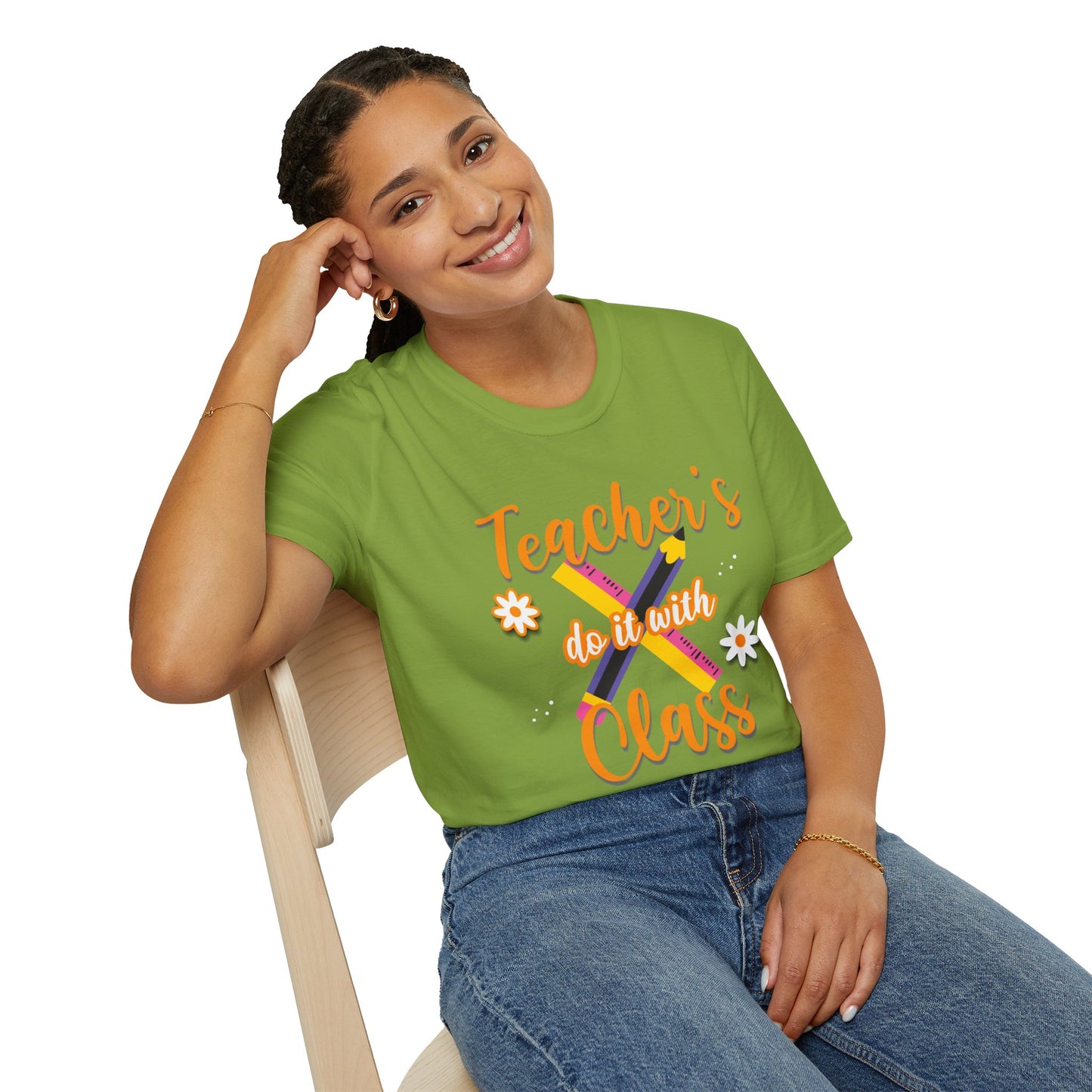 Teacher's do it with Class T-Shirt, Cute Teacher Gift, Teacher Back to School Tee, Teacher Appreciation Day, Teacher Classroom Outfit