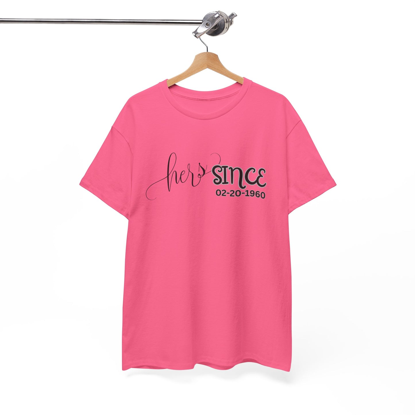 Personalized His and Hers Valentine T-Shirts, Custom Valentine T-Shirts, Unisex Valentine T-Shirts, T-Shirts for Couples, (His Sold Separately)