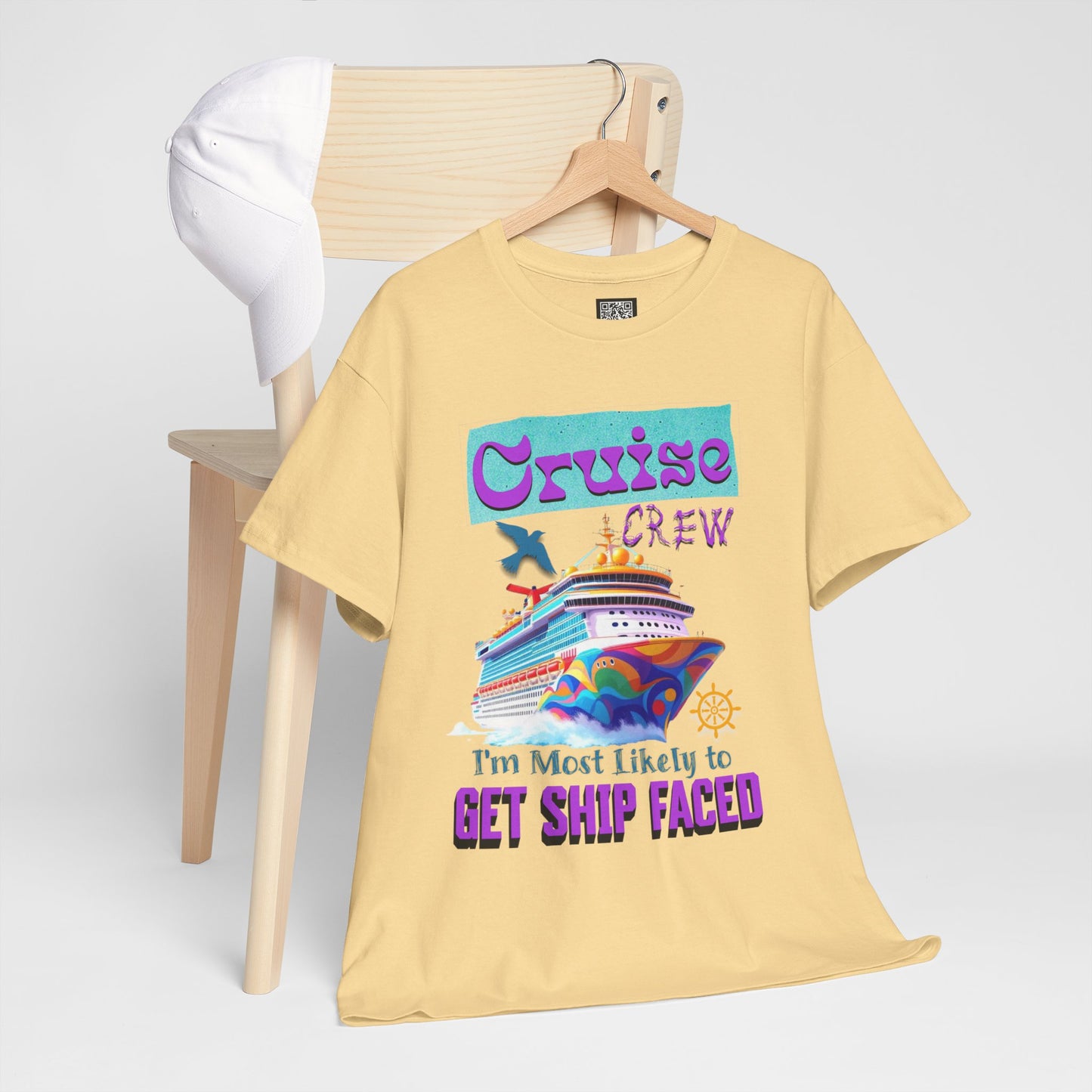 Cruise Crew Heavy Cotton Tee - Perfect for Summer Cruise Vacations, Gifts for Crew Members, Nautical Parties, Cruise Wear, Cruise Lovers