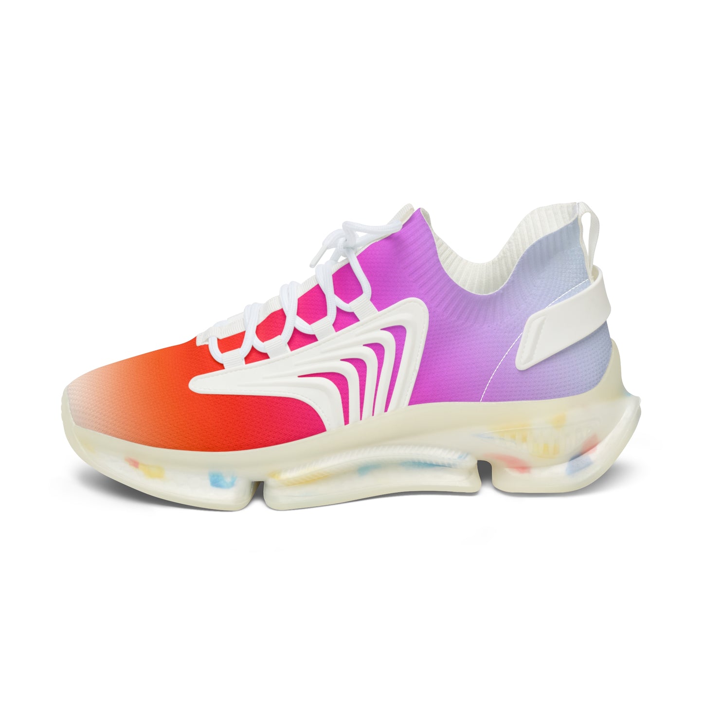 Vibrant Women's Mesh Sneakers, Trendy Athletic Shoes, Breathable Sneakers, Fashion Sneakers, Casual Lifestyle Footwear