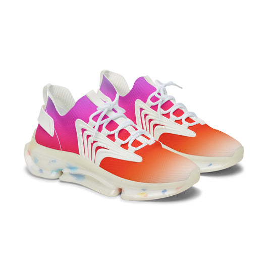 Vibrant Women's Mesh Sneakers, Trendy Athletic Shoes, Breathable Sneakers, Fashion Sneakers, Casual Lifestyle Footwear