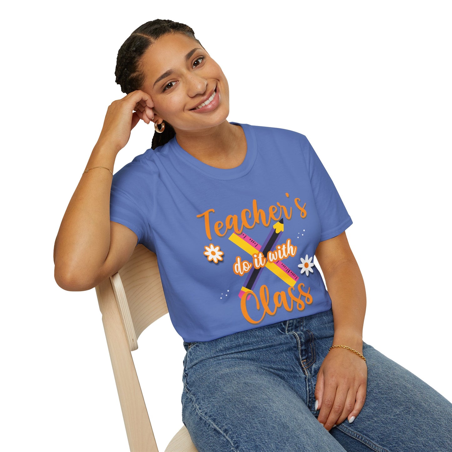 Teacher's do it with Class T-Shirt, Cute Teacher Gift, Teacher Back to School Tee, Teacher Appreciation Day, Teacher Classroom Outfit