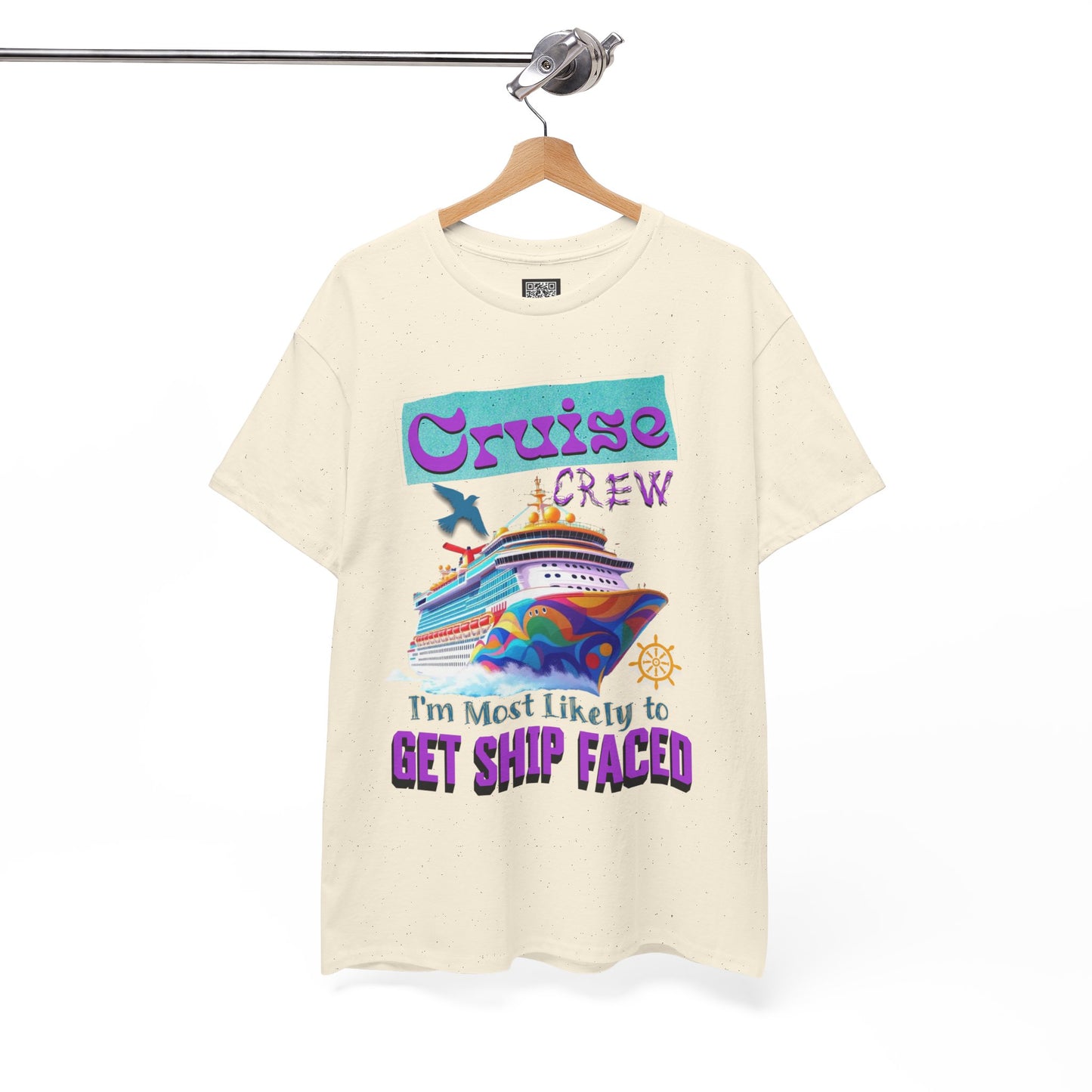 Cruise Crew Heavy Cotton Tee - Perfect for Summer Cruise Vacations, Gifts for Crew Members, Nautical Parties, Cruise Wear, Cruise Lovers