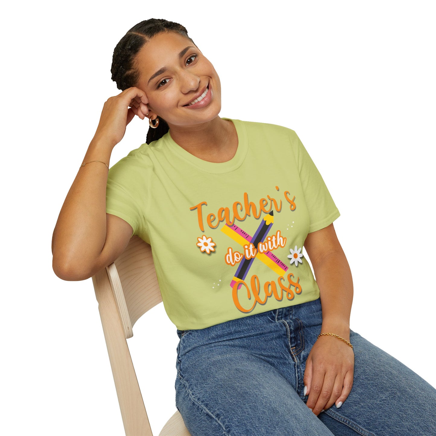 Teacher's do it with Class T-Shirt, Cute Teacher Gift, Teacher Back to School Tee, Teacher Appreciation Day, Teacher Classroom Outfit