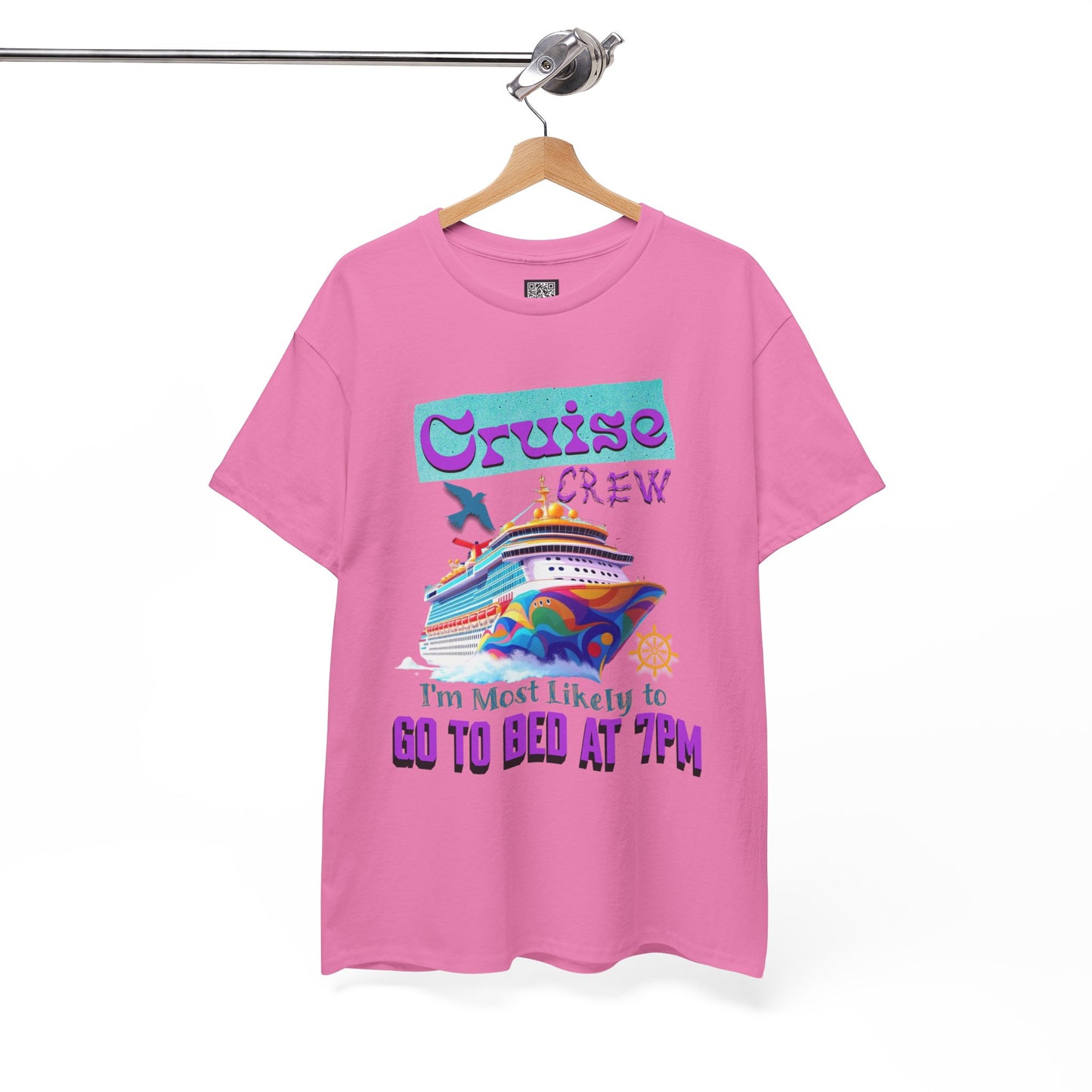 Cruise Crew Unisex Heavy Cotton Tee, Vacation Shirt, Funny Travel Gift, Cruise Enthusiast Apparel, Summer Tee, Sea Adventure Wear