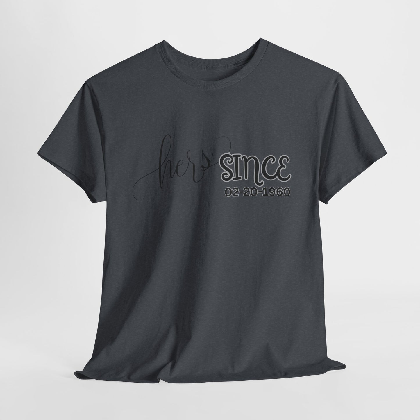 Personalized His and Hers Valentine T-Shirts, Custom Valentine T-Shirts, Unisex Valentine T-Shirts, T-Shirts for Couples, (His Sold Separately)