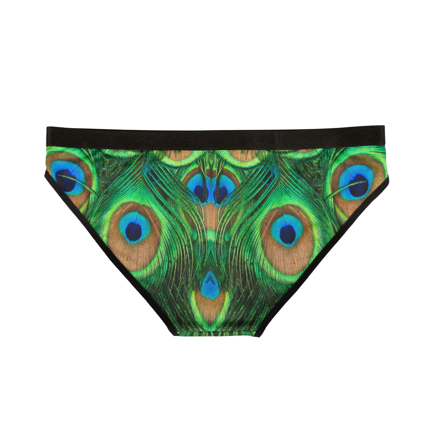 Peacock Print Women's Underwear, Cute Colorful Peacock Panties, Nature-Inspired Lingerie, Eco-Friendly Underwear, Unique Gift for Her