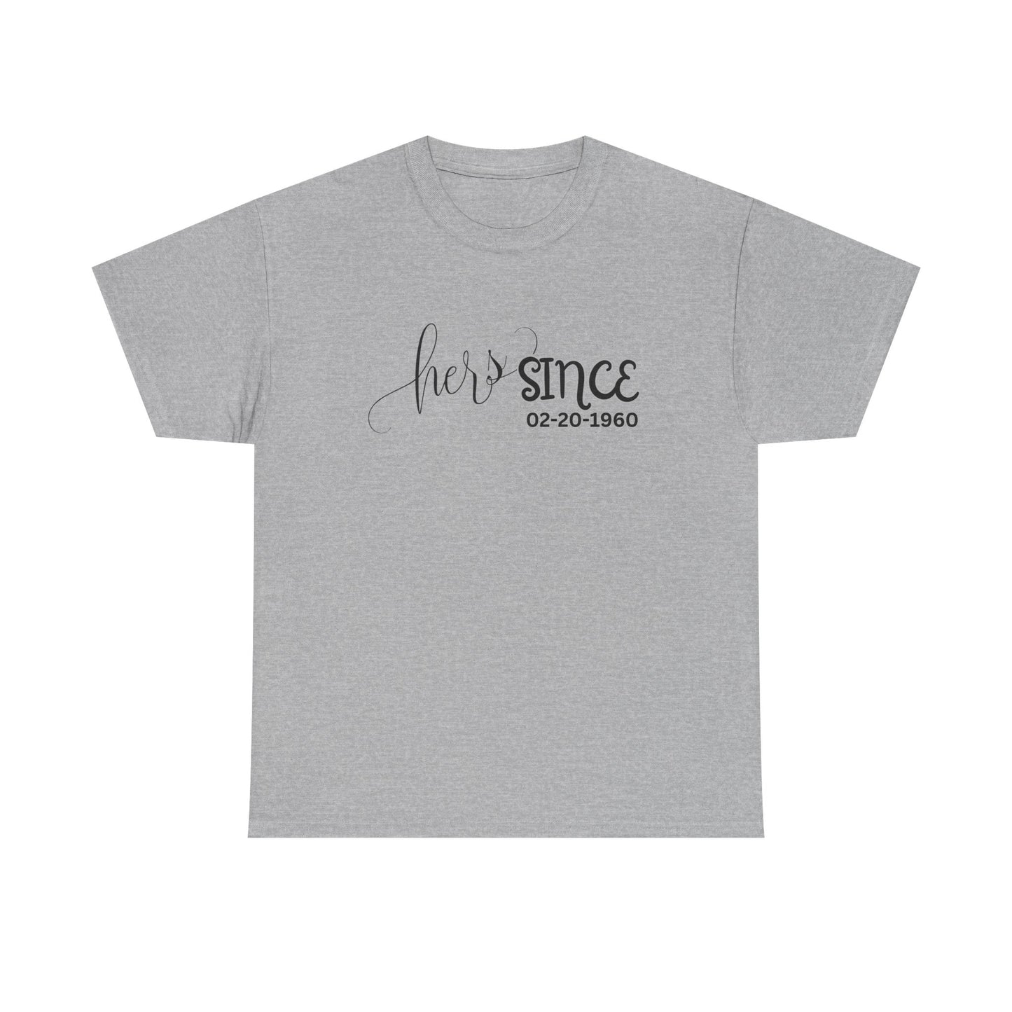 Personalized His and Hers Valentine T-Shirts, Custom Valentine T-Shirts, Unisex Valentine T-Shirts, T-Shirts for Couples, (His Sold Separately)