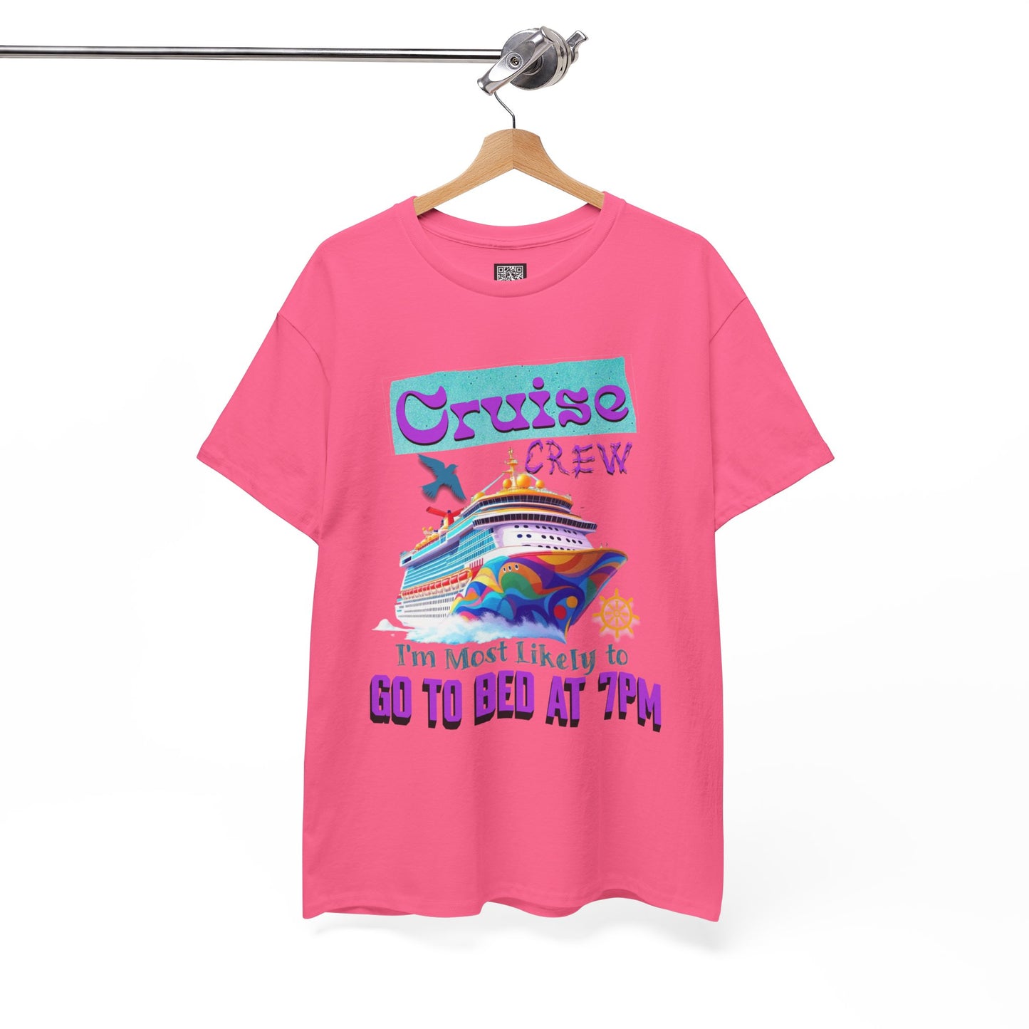Cruise Crew Unisex Heavy Cotton Tee, Vacation Shirt, Funny Travel Gift, Cruise Enthusiast Apparel, Summer Tee, Sea Adventure Wear
