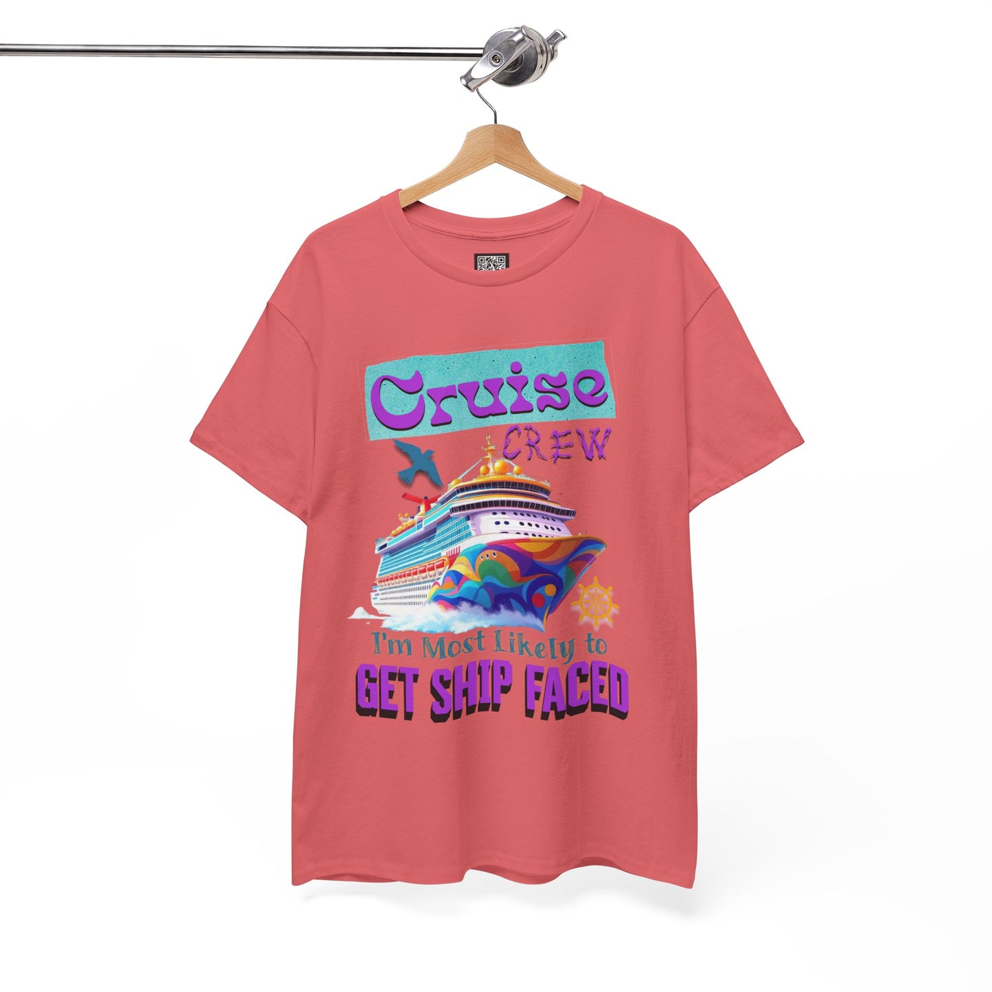Cruise Crew Heavy Cotton Tee - Perfect for Summer Cruise Vacations, Gifts for Crew Members, Nautical Parties, Cruise Wear, Cruise Lovers