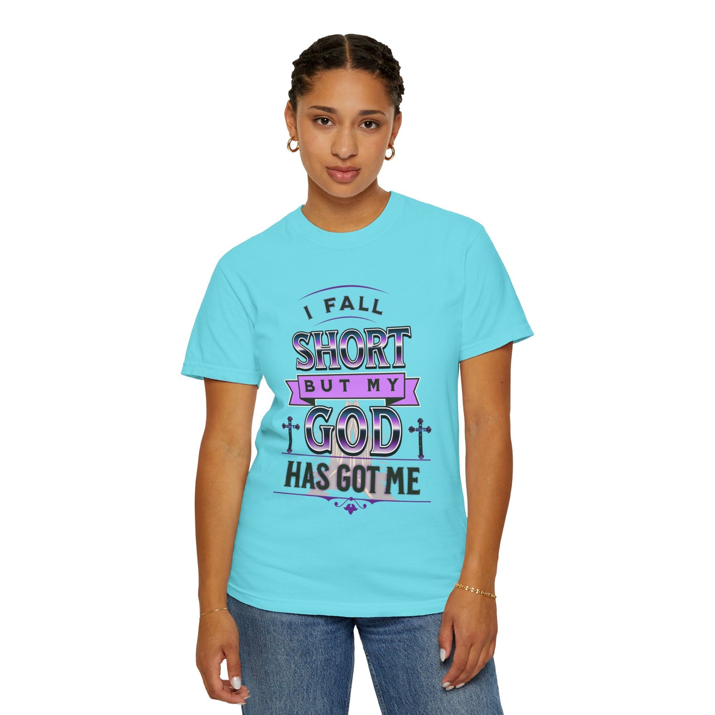 Faith-Inspired Unisex T-Shirt: "I Fall Short But My God Has Got Me" | Inspirational Gift, Christian Apparel, Everyday Wear, Youth Tees