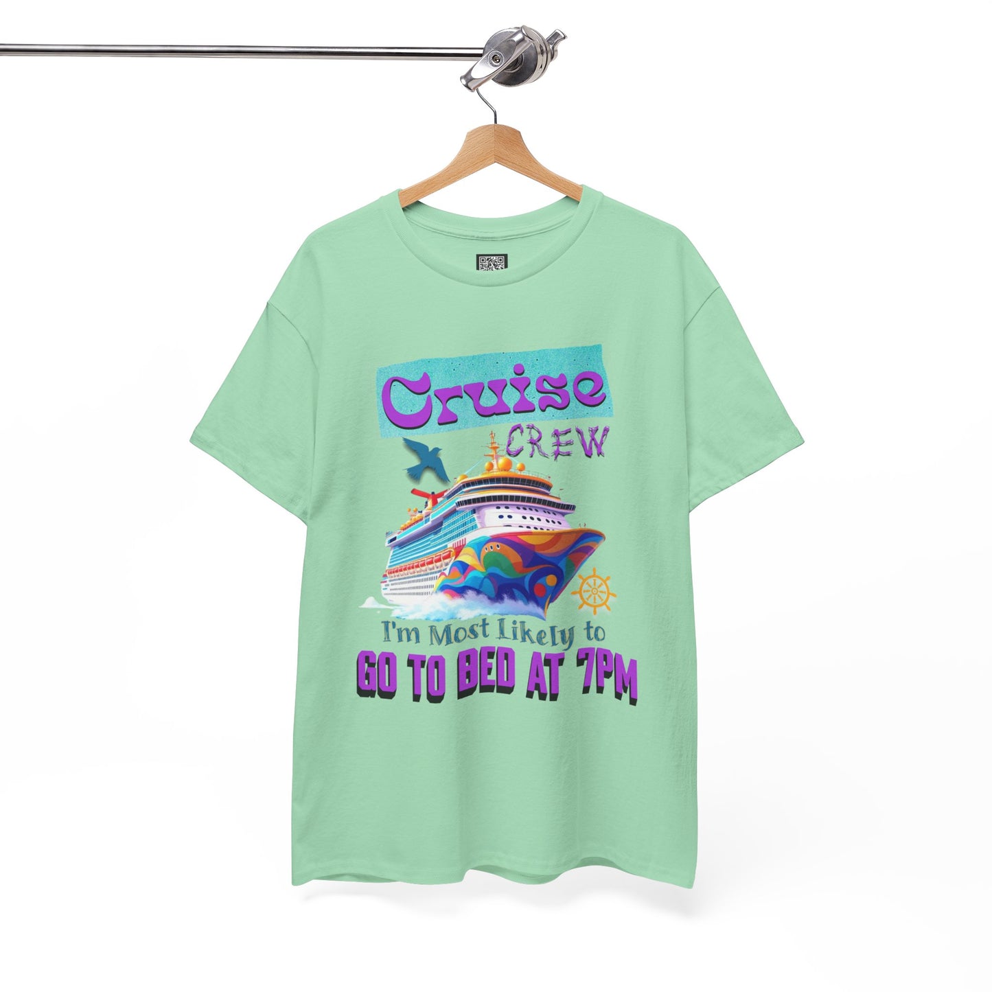Cruise Crew Unisex Heavy Cotton Tee, Vacation Shirt, Funny Travel Gift, Cruise Enthusiast Apparel, Summer Tee, Sea Adventure Wear