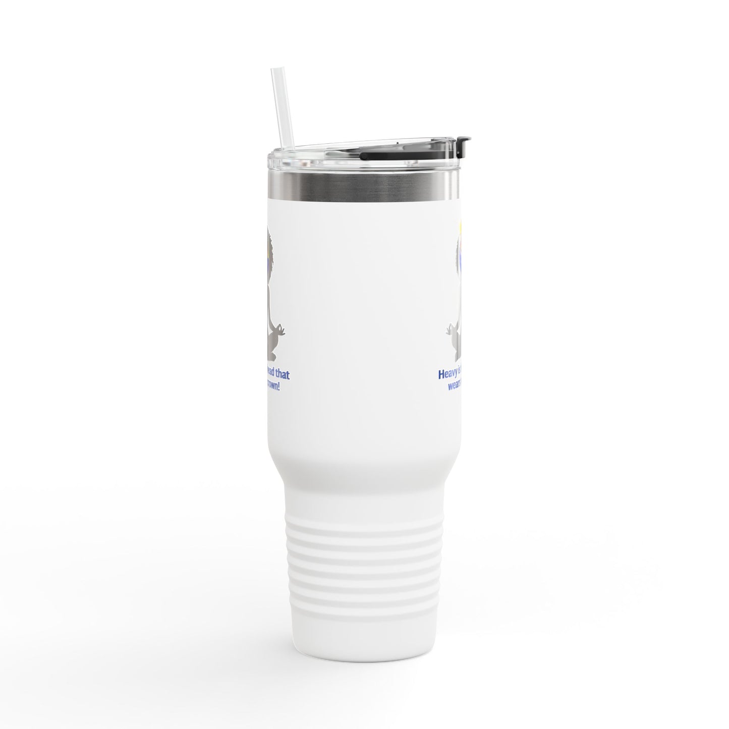 "Heavy is the Head" Polar Camel 40oz Tumbler, 40oz Stainless Steel Tumbler