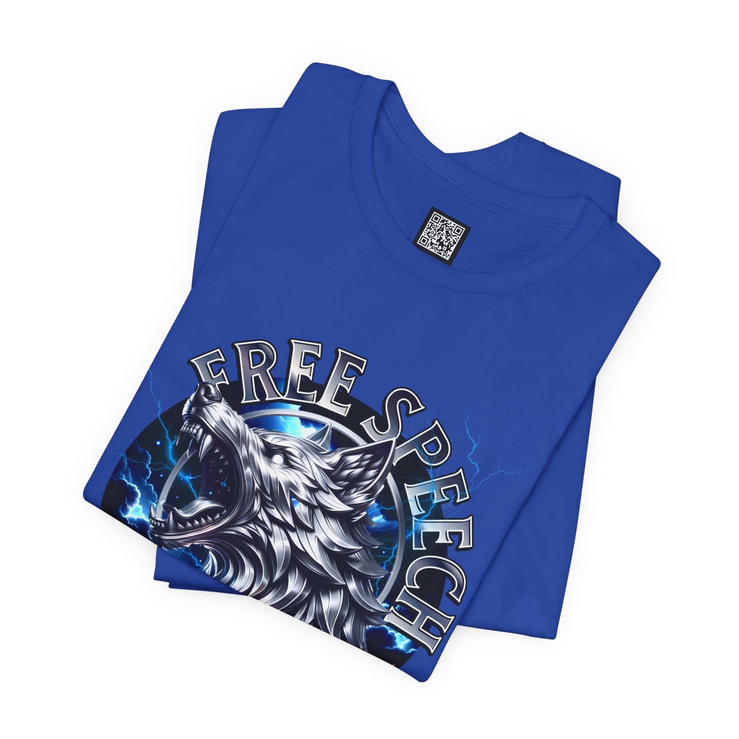 Free Speech Wolf Graphic Tee | Unisex Jersey Short Sleeve Shirt, Statement T-Shirt, Gift for Advocates, Activism Apparel, No Kings Protest