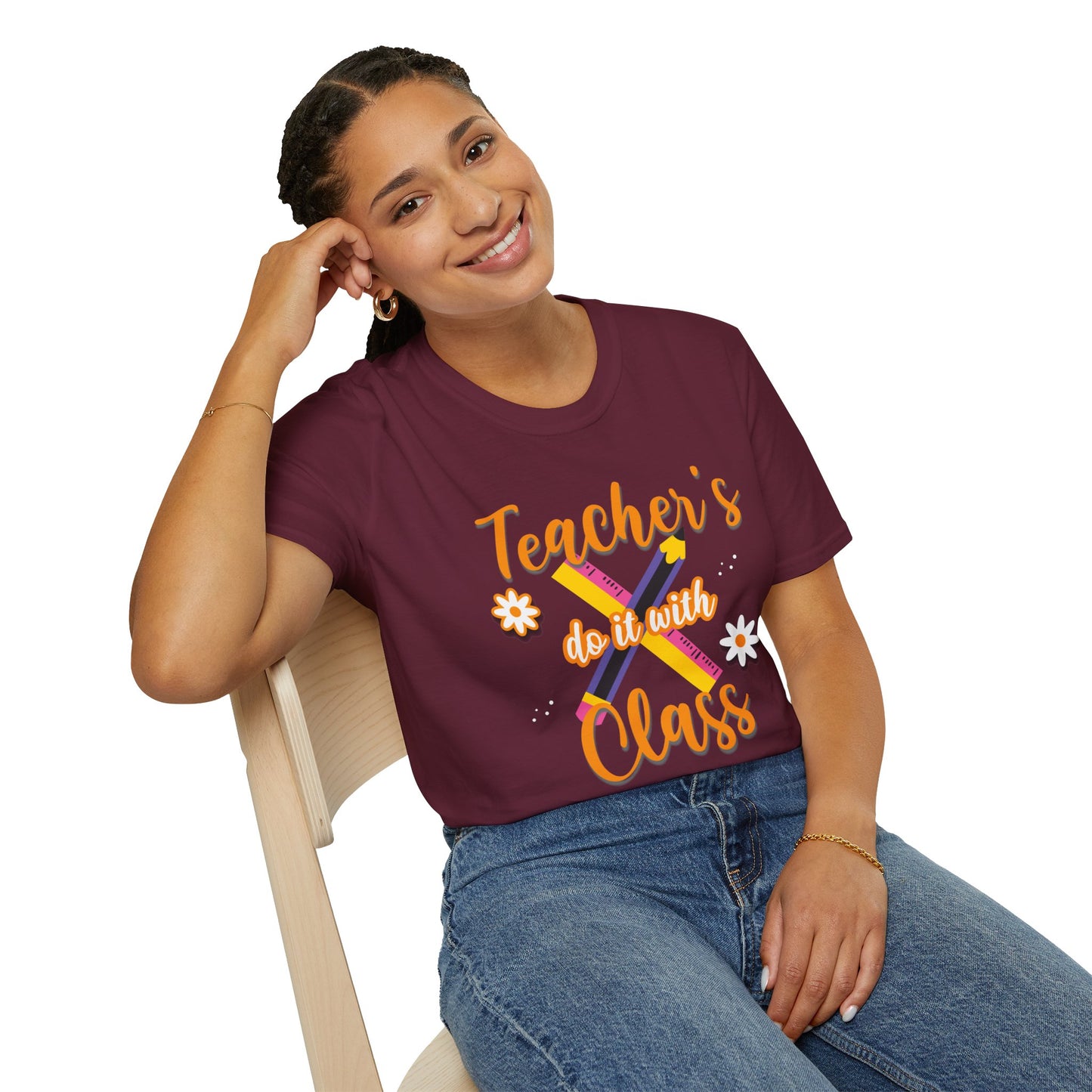 Teacher's do it with Class T-Shirt, Cute Teacher Gift, Teacher Back to School Tee, Teacher Appreciation Day, Teacher Classroom Outfit