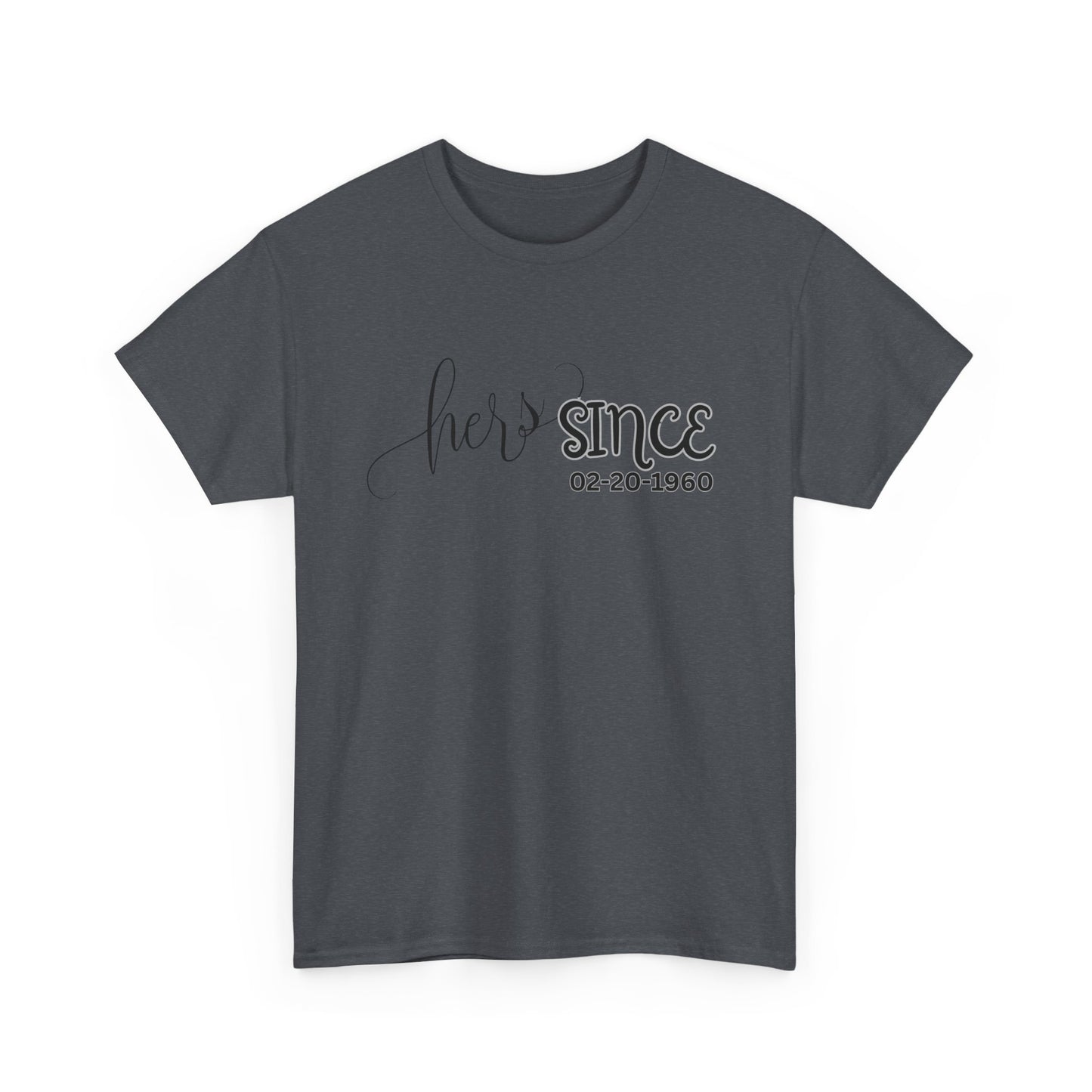 Personalized His and Hers Valentine T-Shirts, Custom Valentine T-Shirts, Unisex Valentine T-Shirts, T-Shirts for Couples, (His Sold Separately)